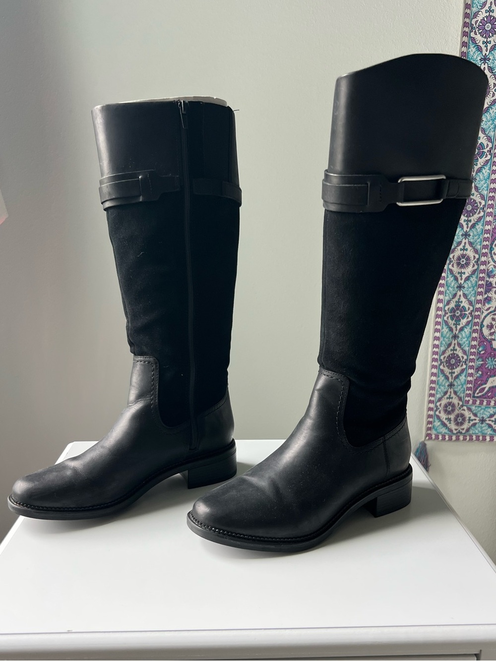 Black riding boots